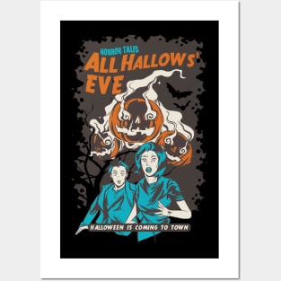 Halloween comes to town Posters and Art